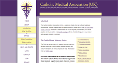 Desktop Screenshot of catholicmedicalassociation.org.uk