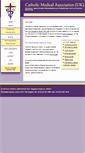 Mobile Screenshot of catholicmedicalassociation.org.uk