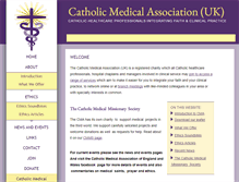 Tablet Screenshot of catholicmedicalassociation.org.uk